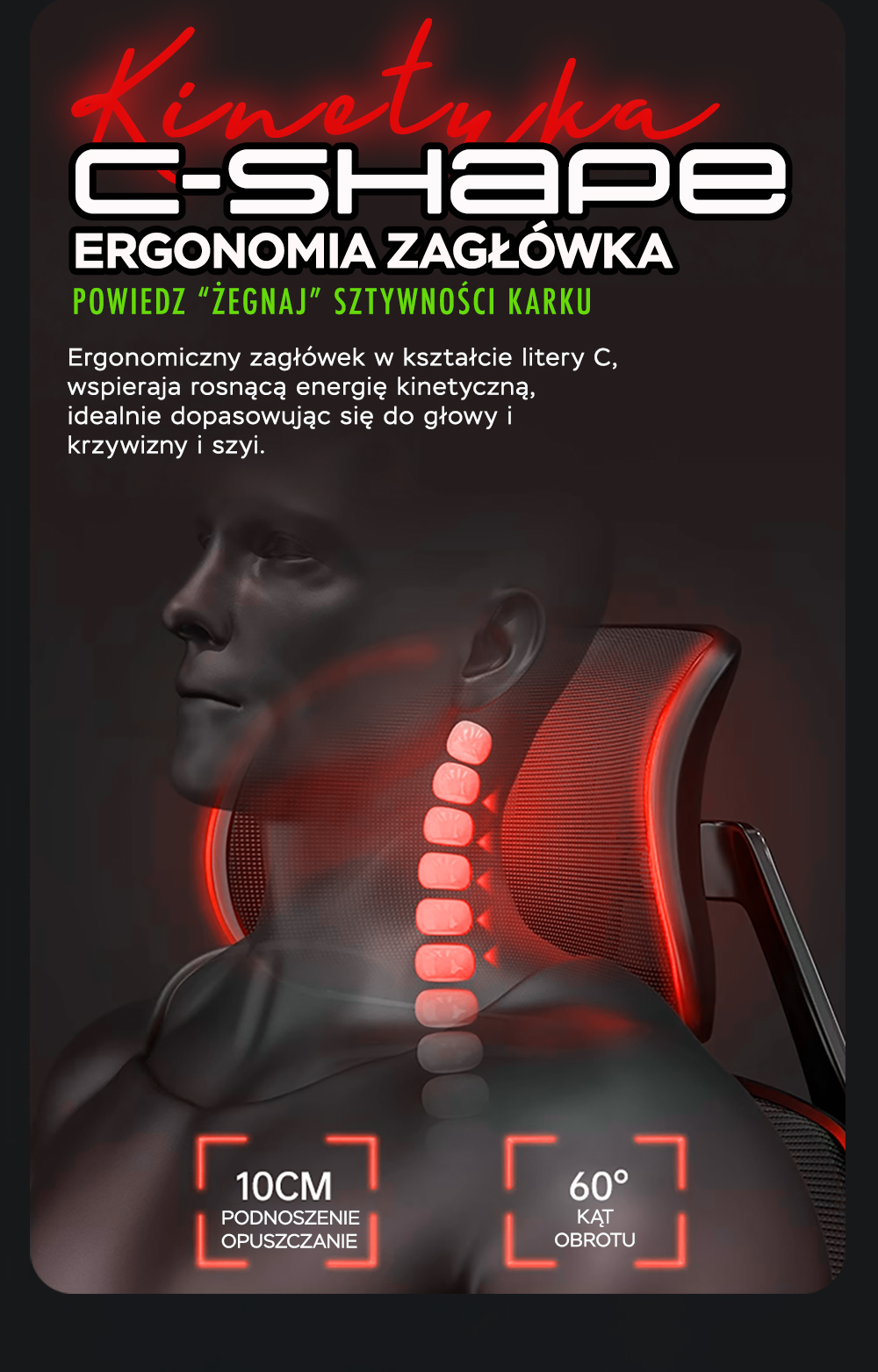 Ergonomiczny fotel gamingowy klasy premium. Fotel ergonomiczny do komputera. Jest to krzesło z górnej półki rankingu. 